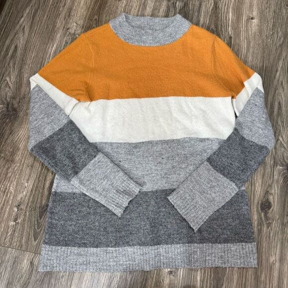 Bohme striped mustard and grey sweater - Picture 1 of 6